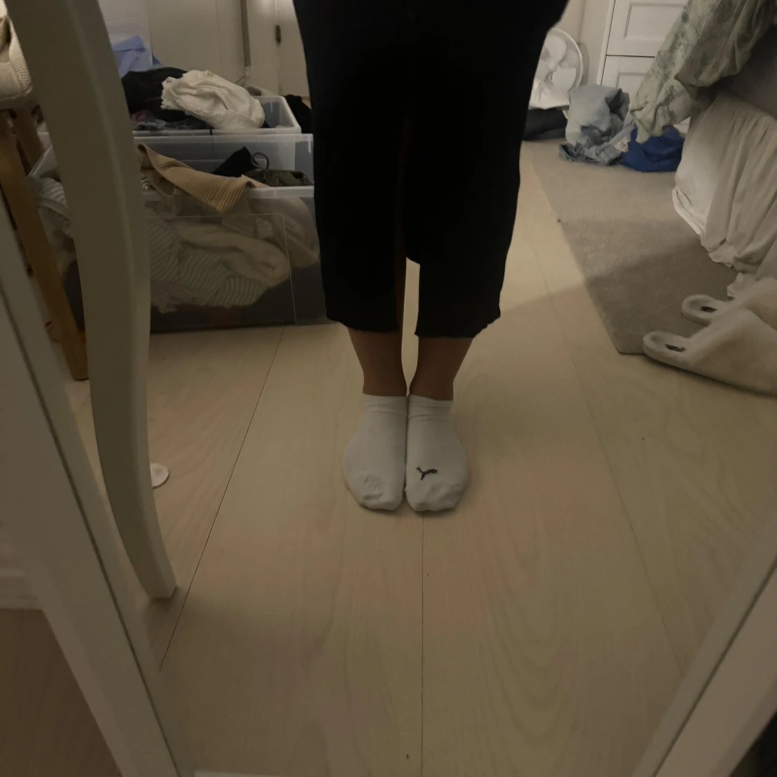 Svart ribbad klänning - 91