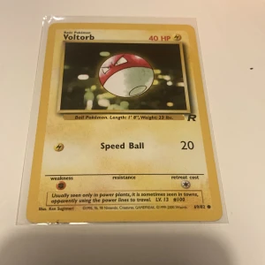 Voltorb Team Rocket WOTC TCG Pokémon kort  - Skickas i sleeve 