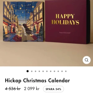 Hickap Christmas Calendar - Jag säljer min julkalender från hickap, den är helt oöppnad och orörd. Den är slutsåld på hemsidan och nypris är 2099. Buda 💖