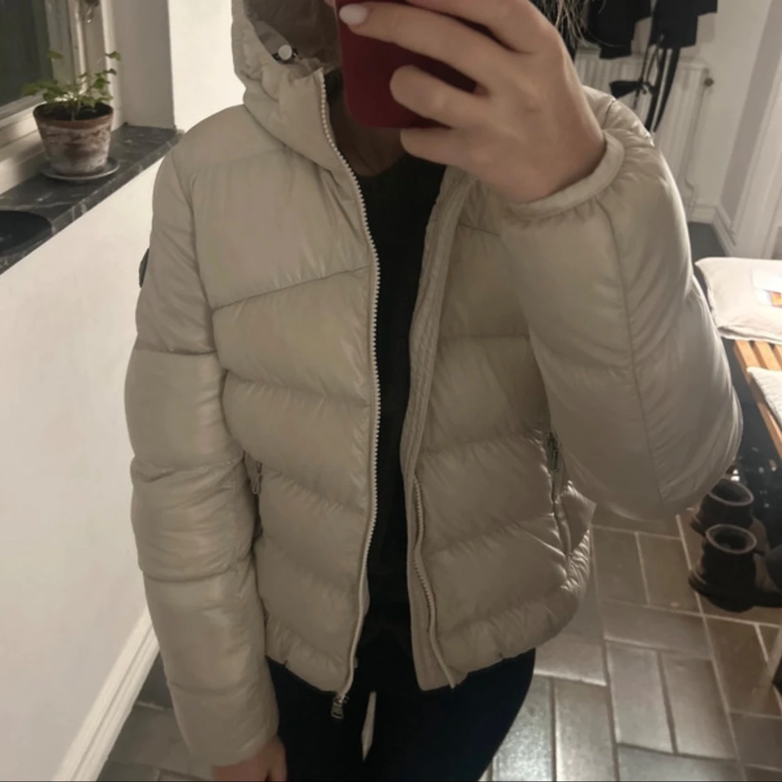 Beige dunjacka från Colmar - 90