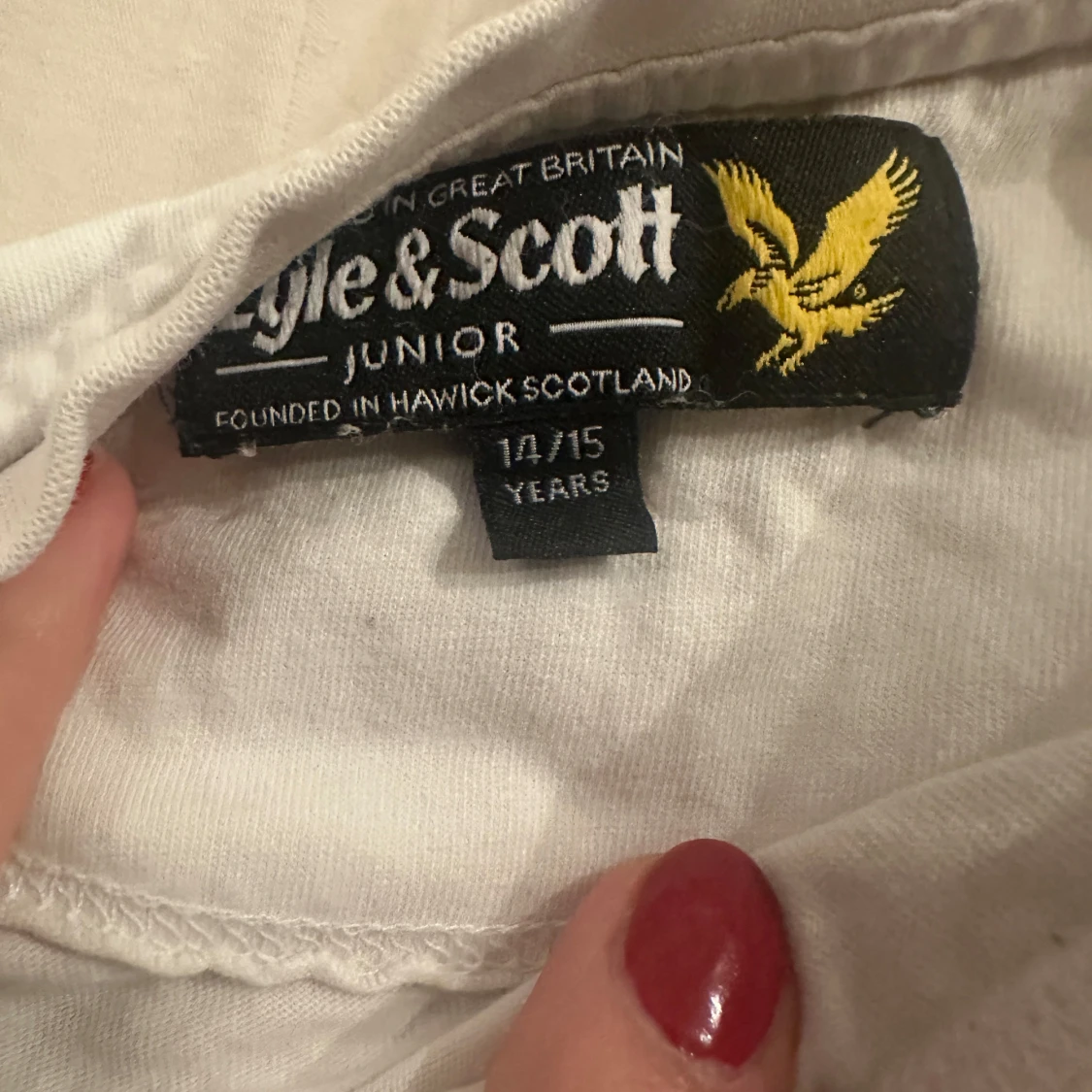 Vit långärmad tröja från Lyle & Scott - 90