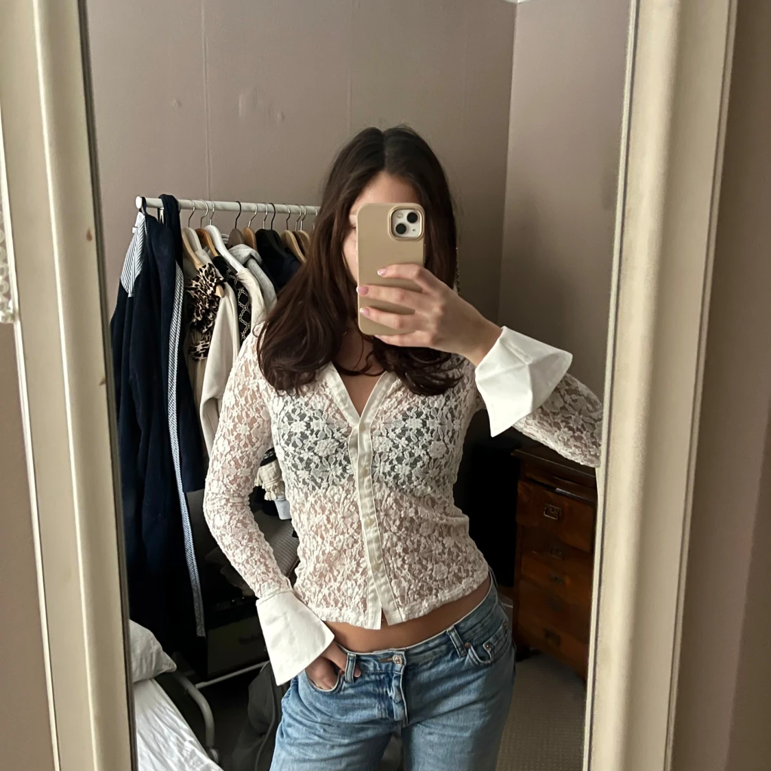 Spets topp från Gina Tricot - 90