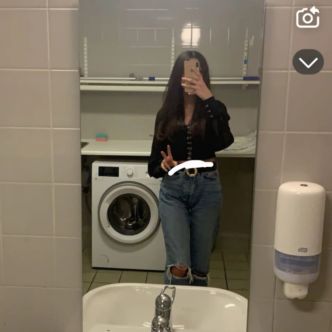 Svart tröja/ corset 