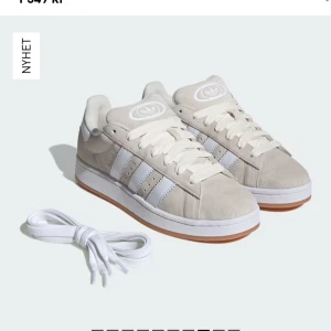 Beige sneakers från Adidas - Adidas campus beige storlek 43. Låda finns kvar. Nytt skick 