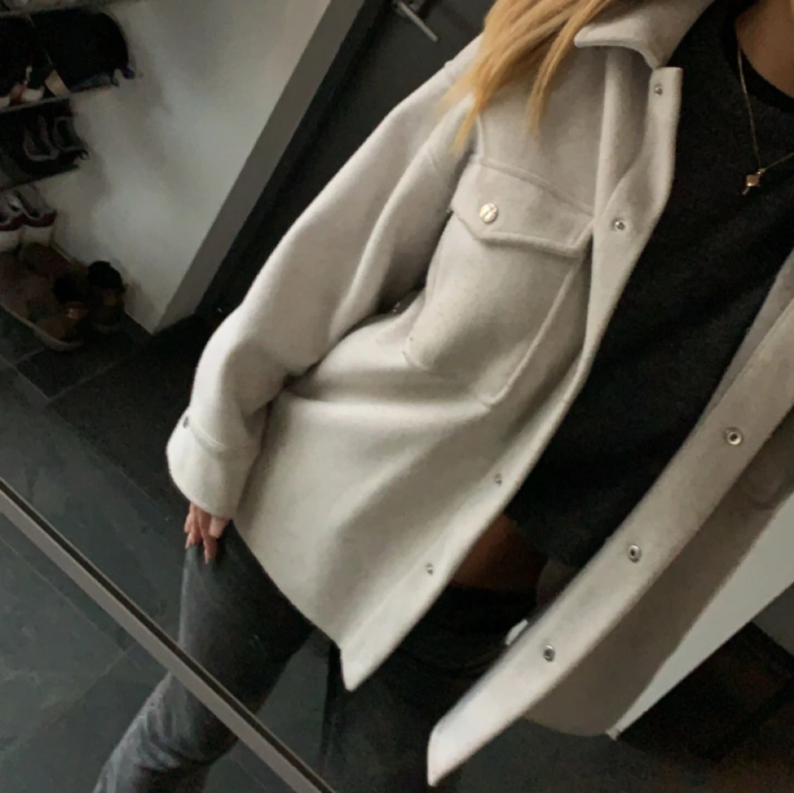 Vit/beige kappa från Zara