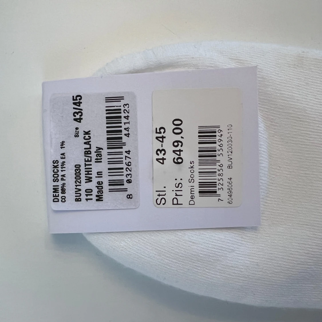 Svarta och vita strumpor från Balmain - 91