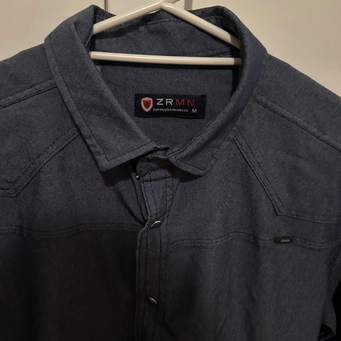 Mörkblå skjorta från 7 Camicie - 93