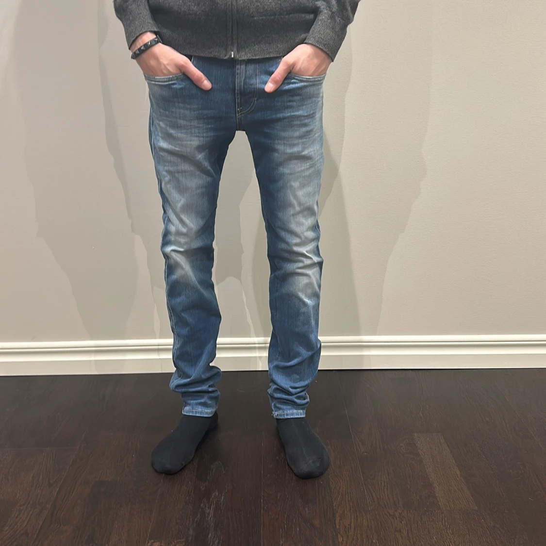 Blå jeansbyxor Replay Anbass  - 90