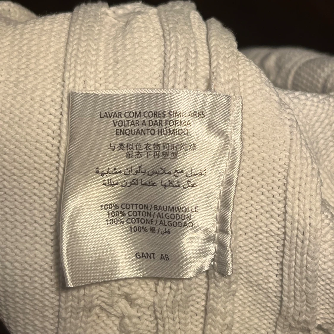 Vit stickad tröja från GANT - 93