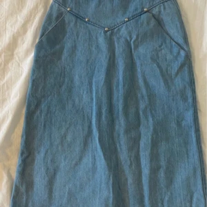 Blå jeanskjol från Massimo Pinto - Snygg blå jeanskjol från Massimo Pinto med dekorativa nitar framtill. Kjolen har en dragkedja baktill och är perfekt för en avslappnad stil. Tillverkad i Italien, vilket ger en känsla av kvalitet och stil.