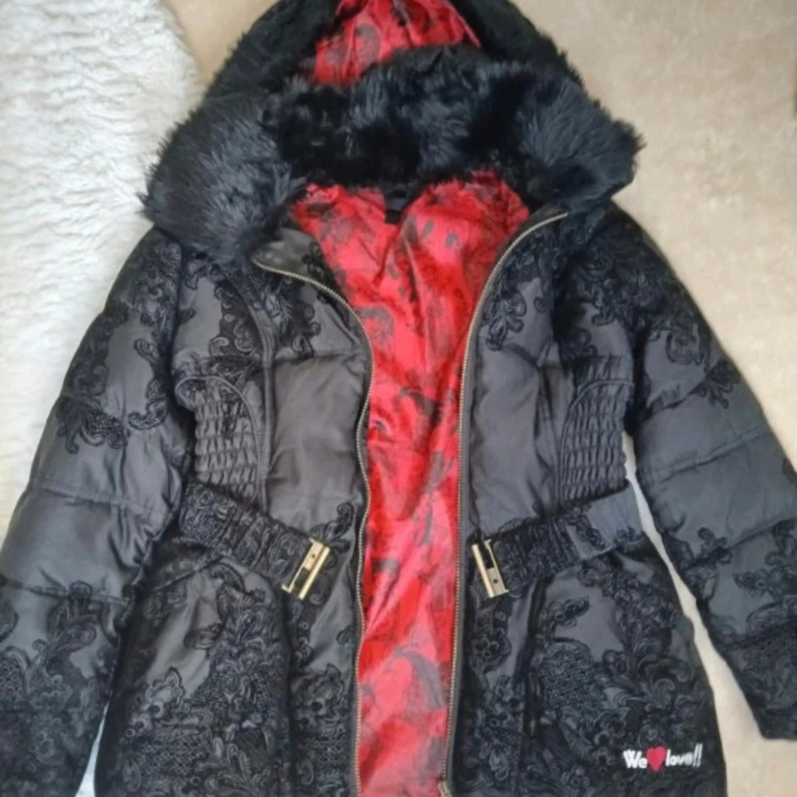 Desigual vinterjacka med faux fur - 90
