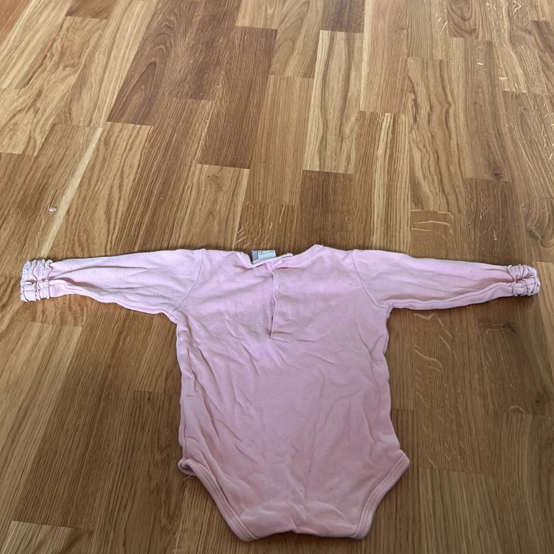 Rosa långärmad body med musmotiv - 91