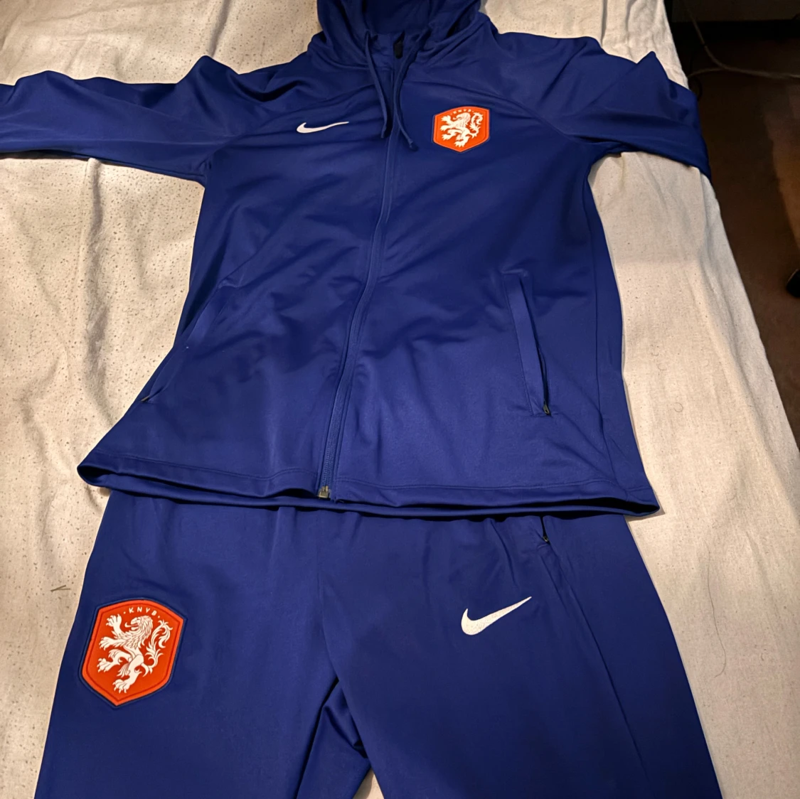 Blå Nederländerna tracksuit från nike