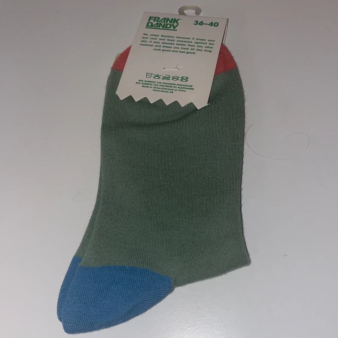 Färgglada bambustrumpor från Frank Dandy - 90