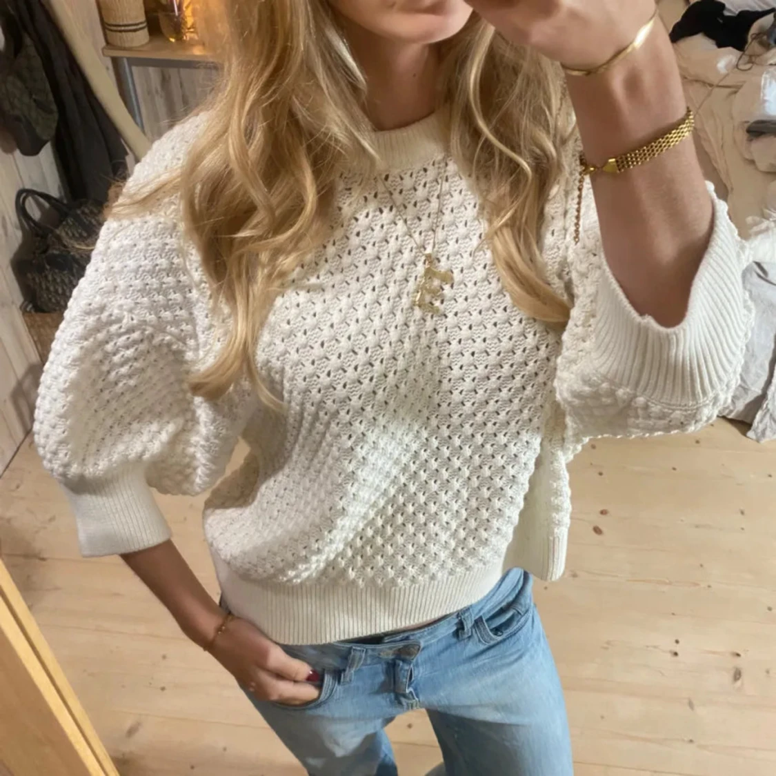 Trekvartsärmad tröja