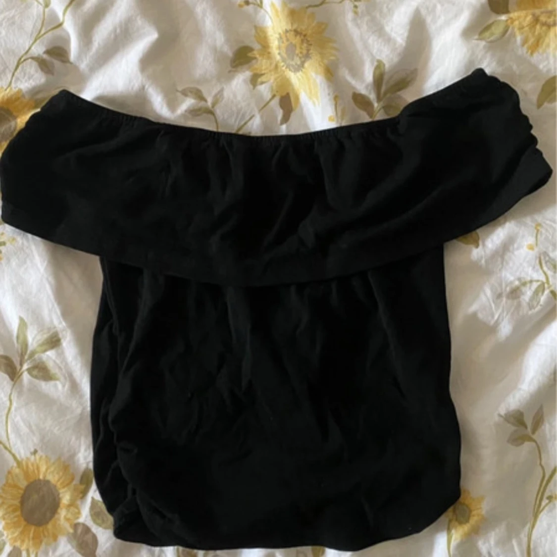 Off shoulder Svart Top