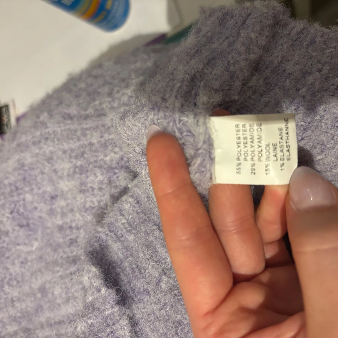 Ljuslila fluffig tröja från Bisou's Project - 3