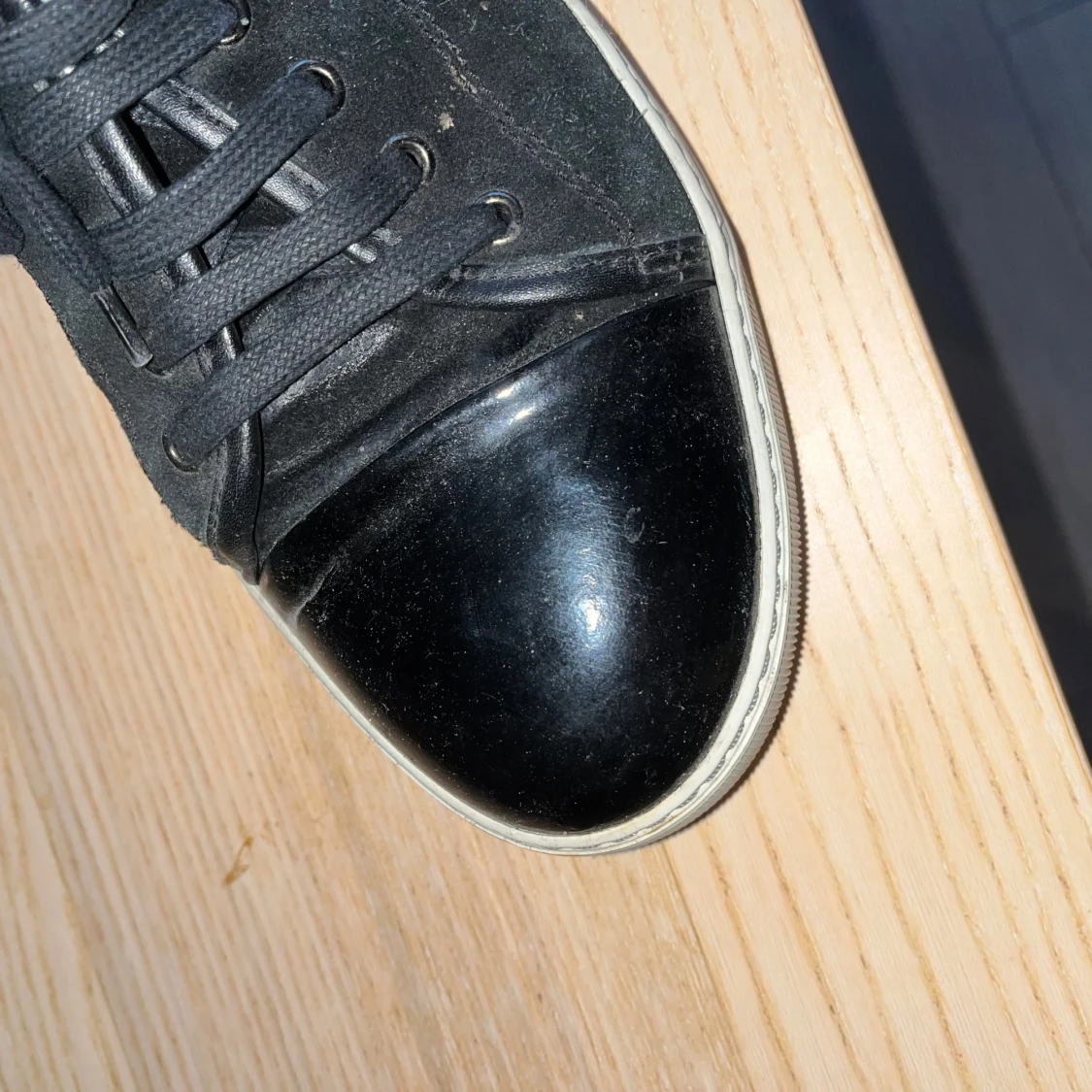 Lanvins captoe sneakers svarta  - 1