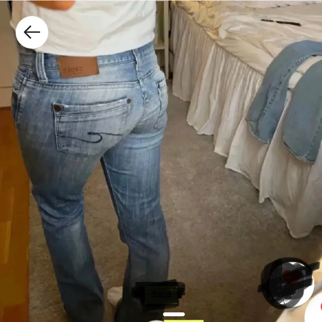 lågmidjade jeans - 90