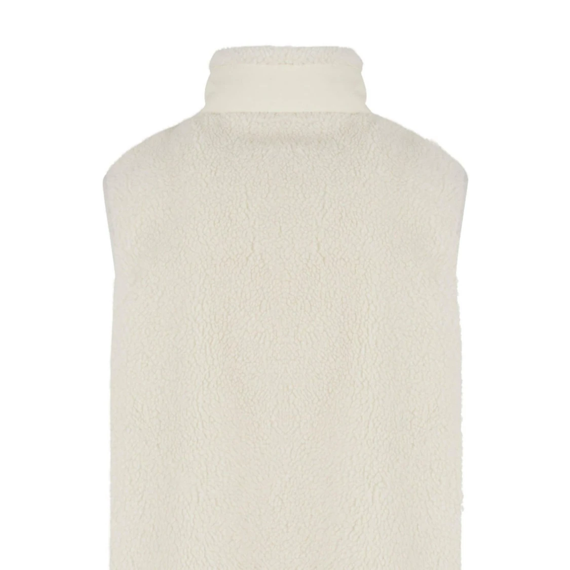 Vit fleeceväst med dragkedja - 90