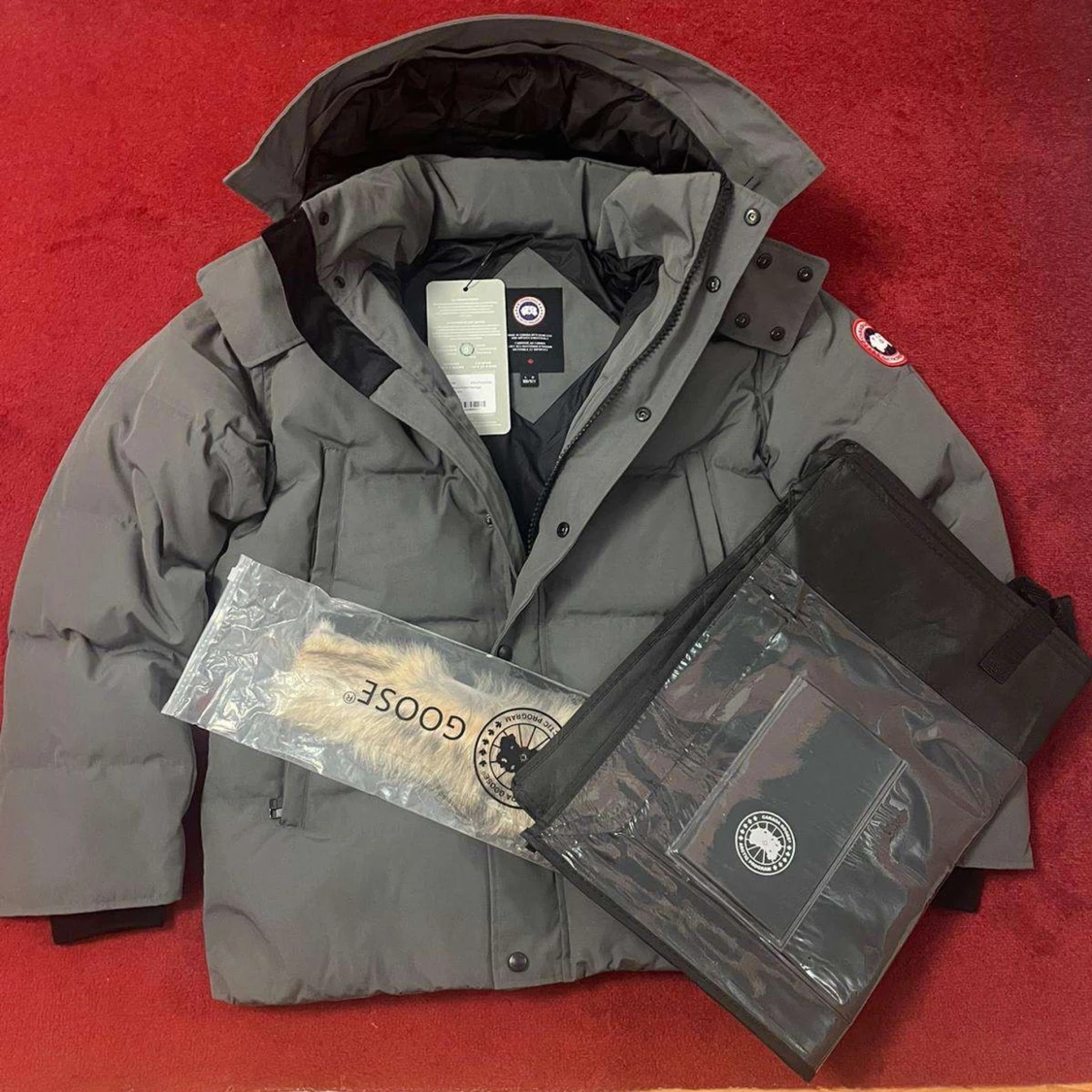 Grå dunjacka från Canada Goose