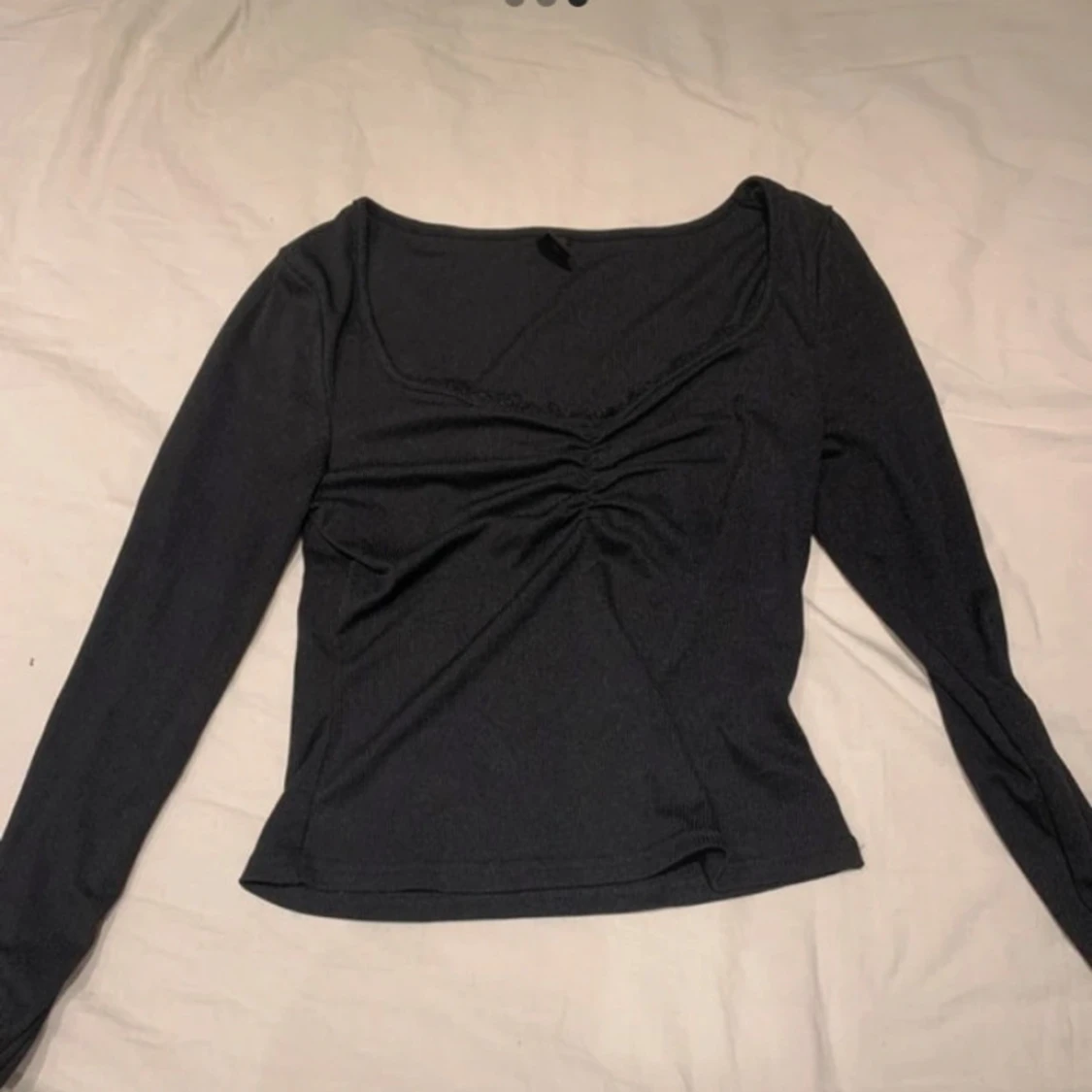 Svart långärmad topp - 90
