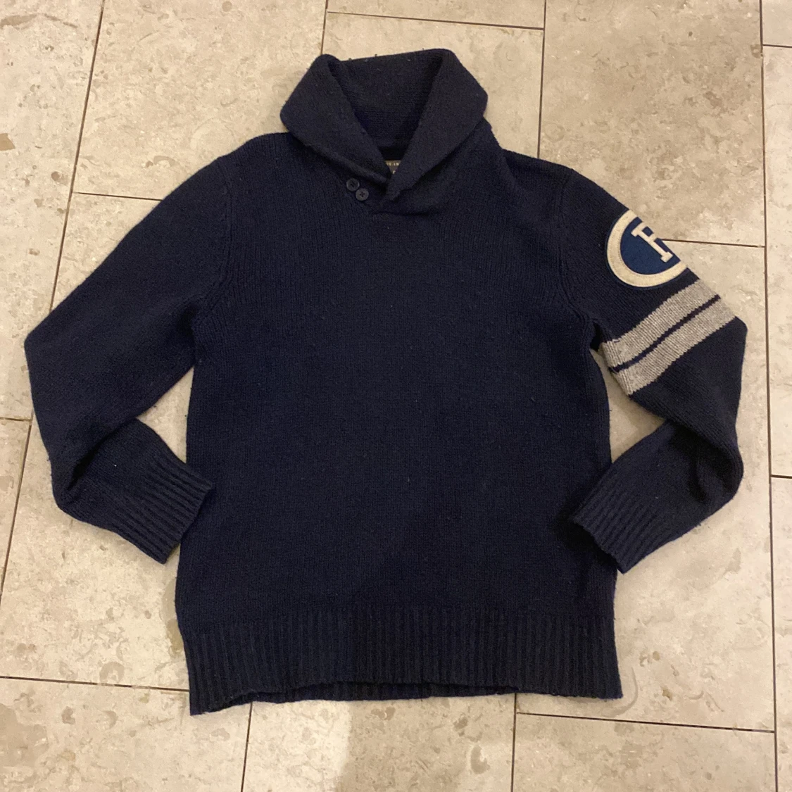 Mörkblå stickad tröja från Pepe Jeans - 90