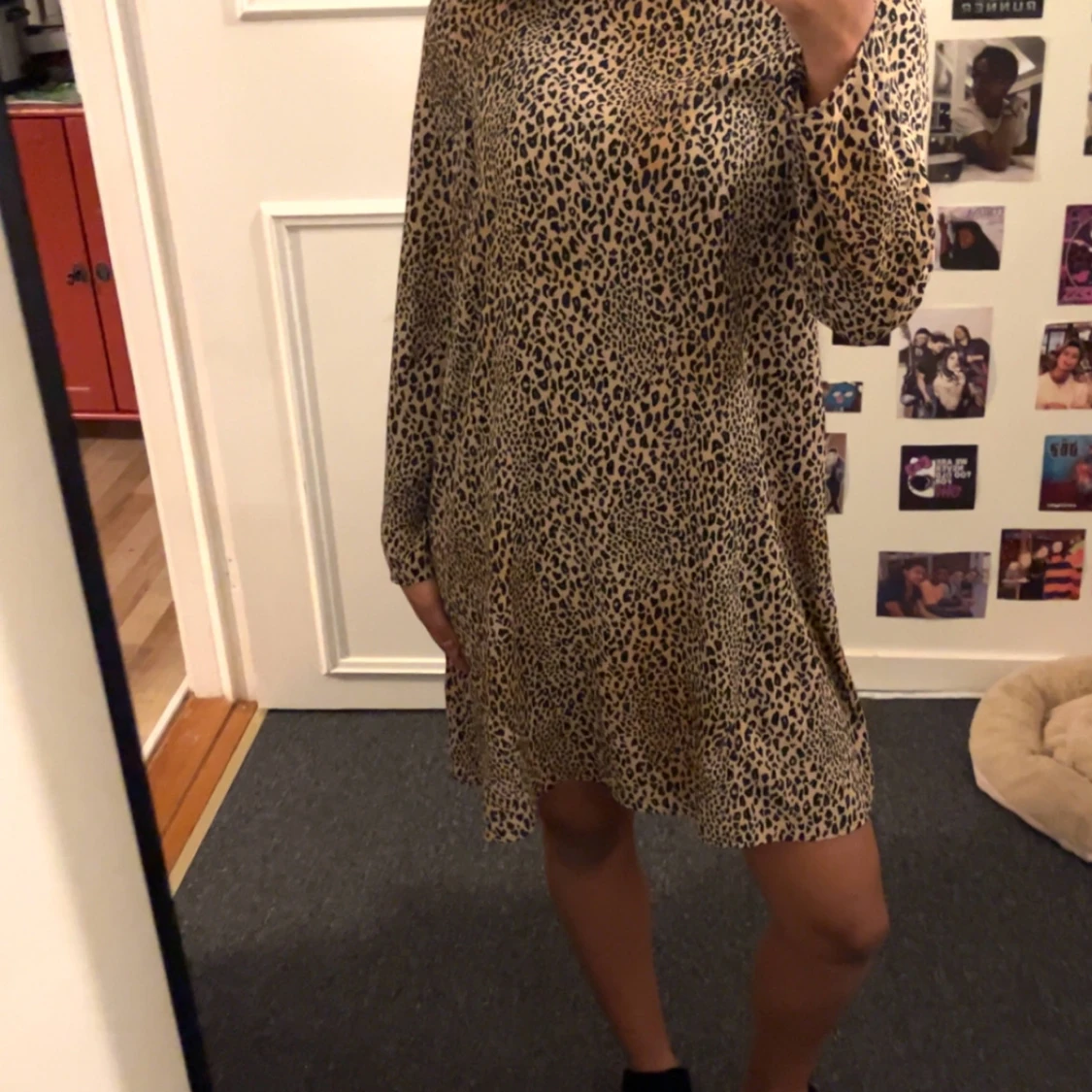 Cheetah print klänning