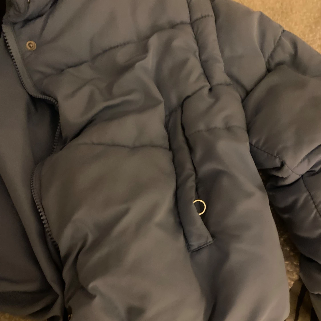 Ljusblå pufferjacka - 91