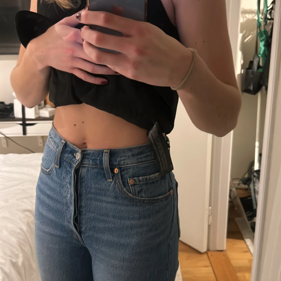 Levis jeans i blå denim - 91