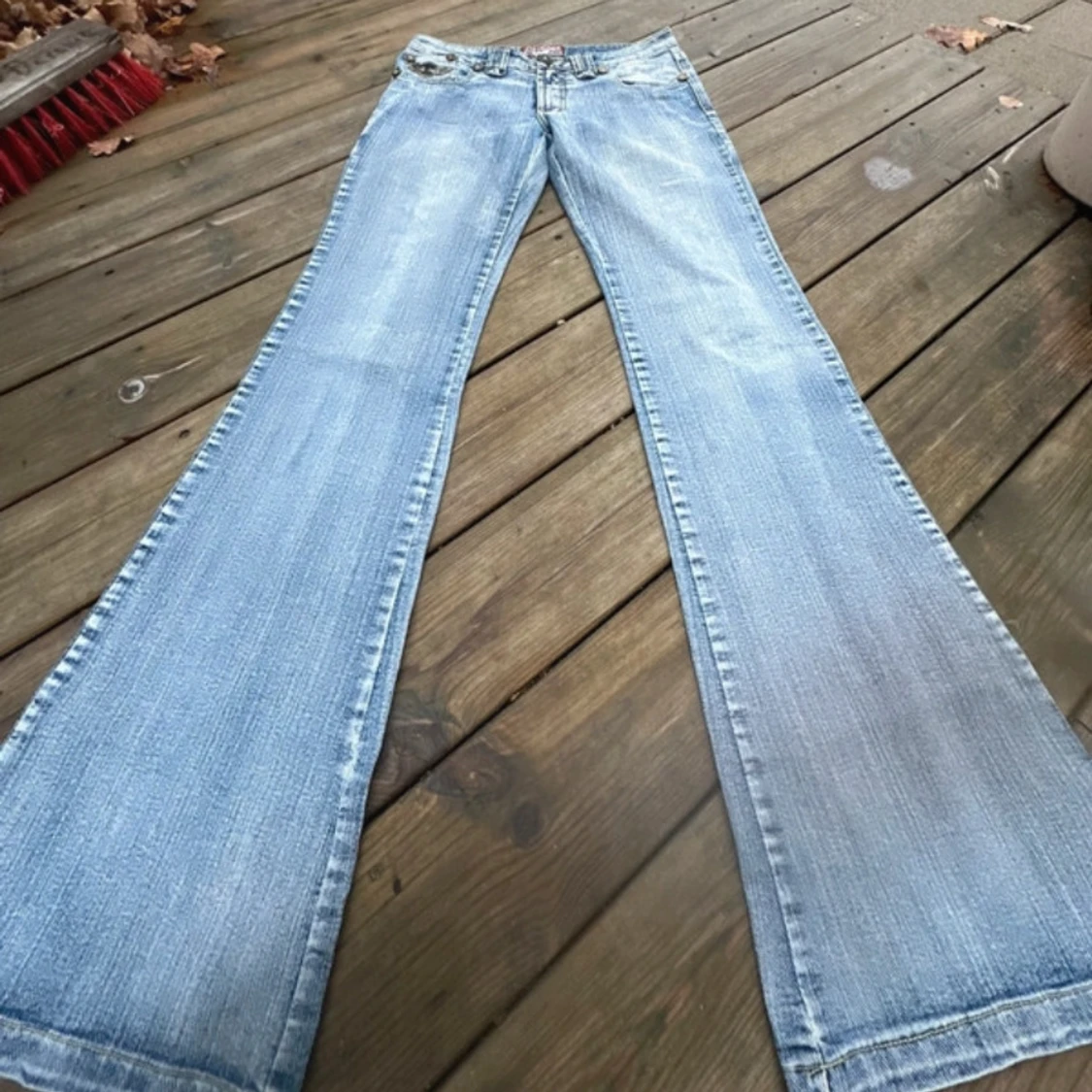  lågmidjade bootcut jeans - 90