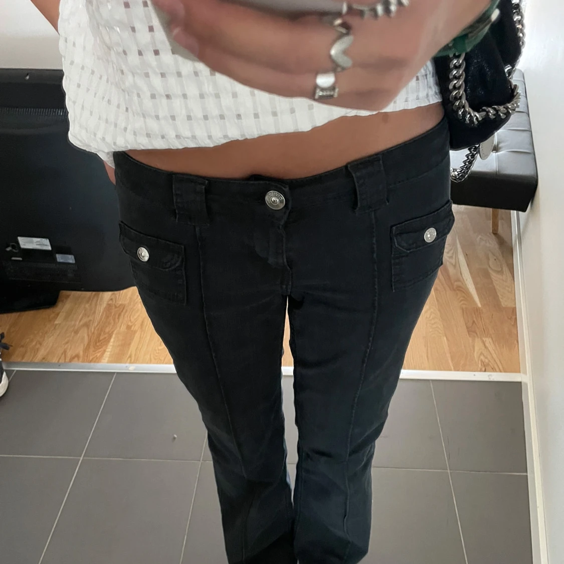 Hm svarta jeans  - 1