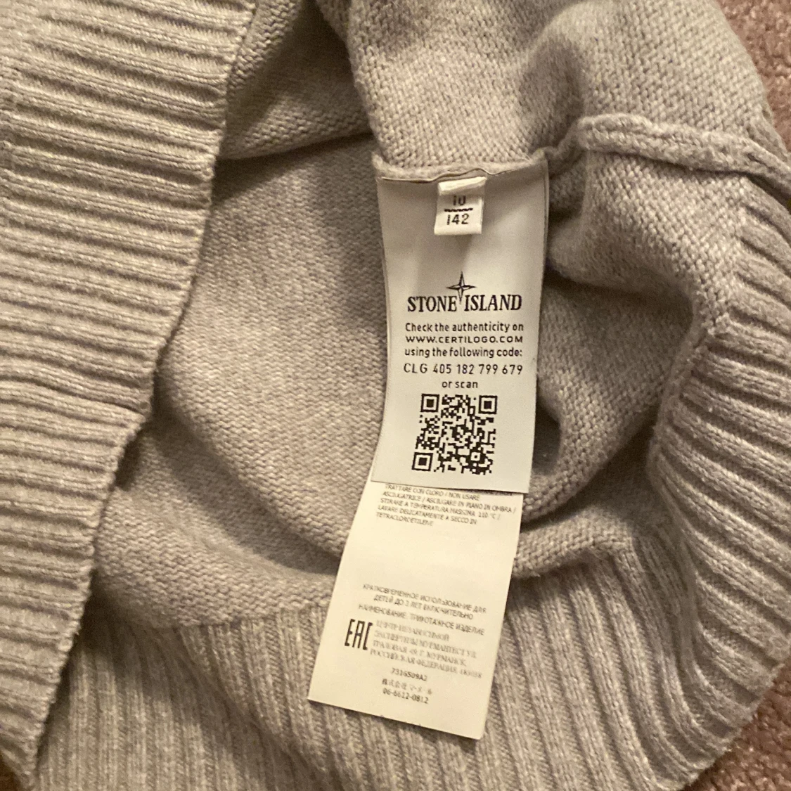 Stone island Tröja Grå. St 10/142 - 92