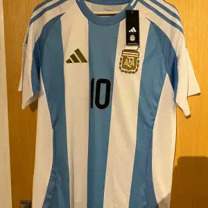 Replika matchtröja av Argentina inför Copa America 2023/24 med Messi på ryggen. Storlek L men passar även M. Helt ny 