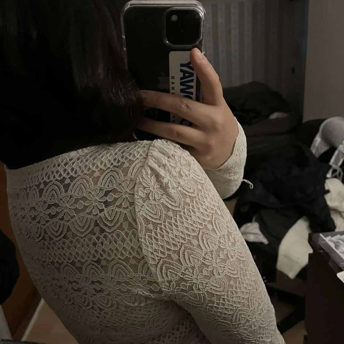 Vit mönstad VILA tröja  - 91