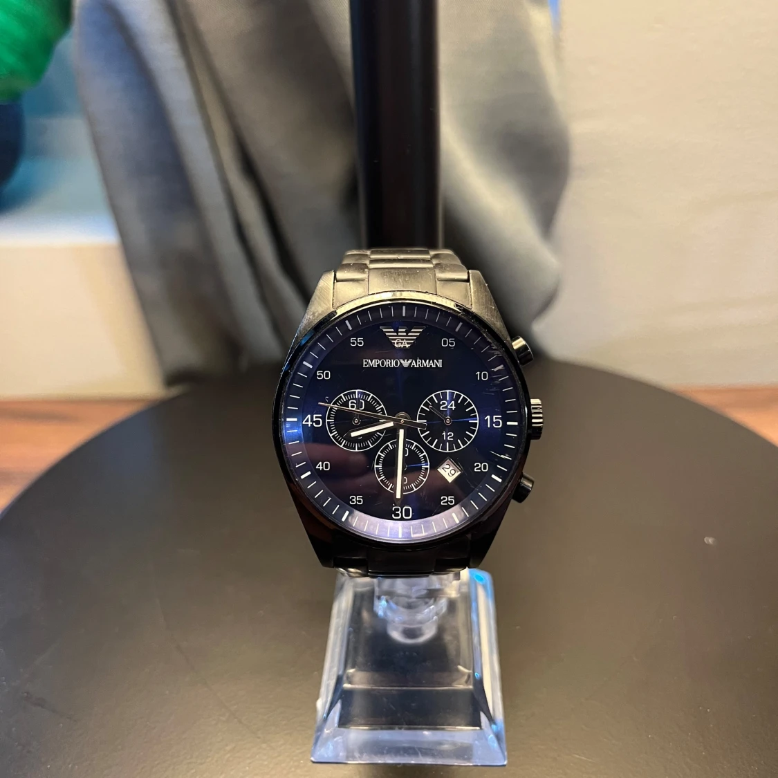 Svart klocka Emporio Armani 43mm