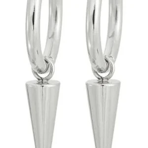 Silverörhängen med spetsdetalj - Snygga silverörhängen med en cool spetsdetalj som hänger ner. Perfekta för att ge din outfit en edgy touch. Passar både till vardags och fest!