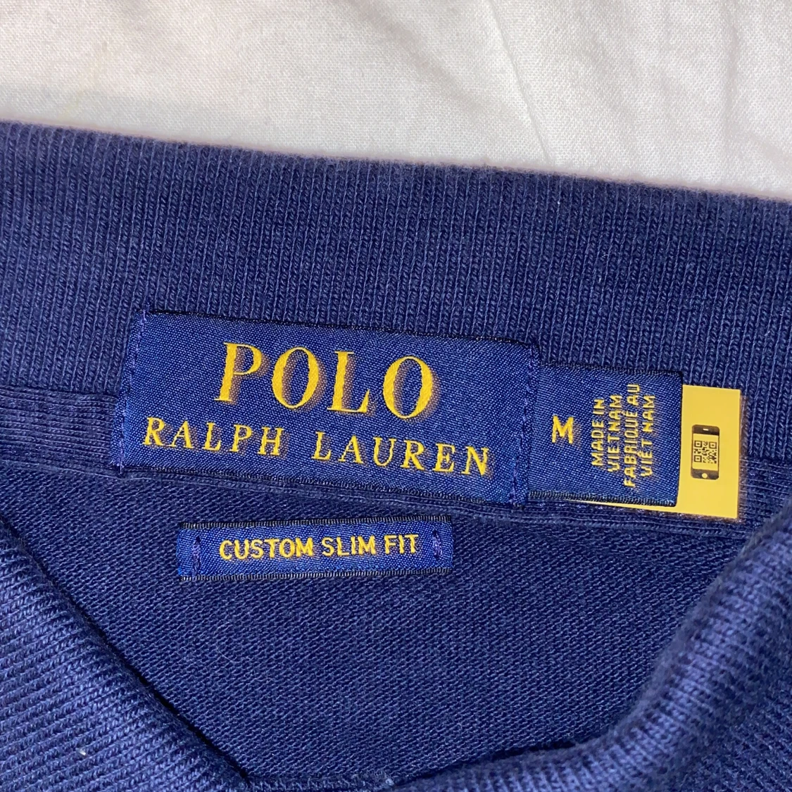 Mörkblå pikétröja från Ralph Lauren - 90