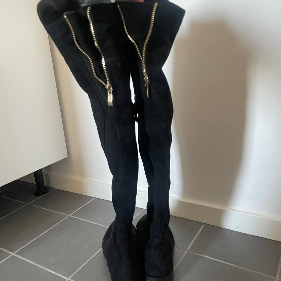 Höstboots i mocka - 90