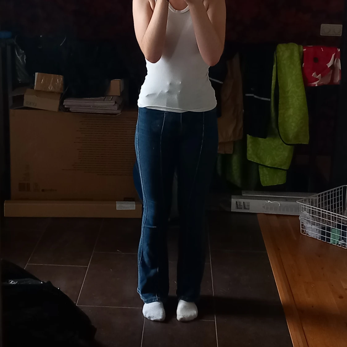 Högmidjade Bootcut Jeans <3 - 90