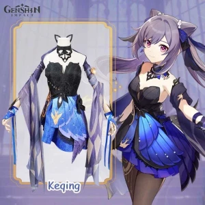 Keqing skin cosplay  - Only worn like two times it’s a little damaged at the back 