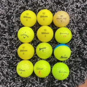 Färgade golfbollar - Bra skick