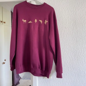 Sweatshirt - Hittad second hand på beyond retro, otrolig färg. Står strl L men passar mig lite oversize som vanligtvis har S-M beroende på passform funkar det för alla tre. 