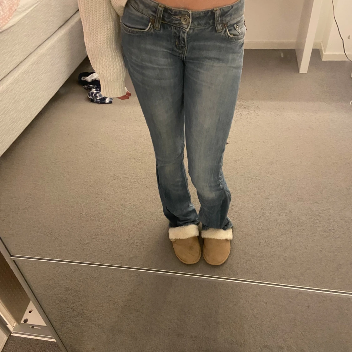 Lågmidjade bootcut jeans - 93