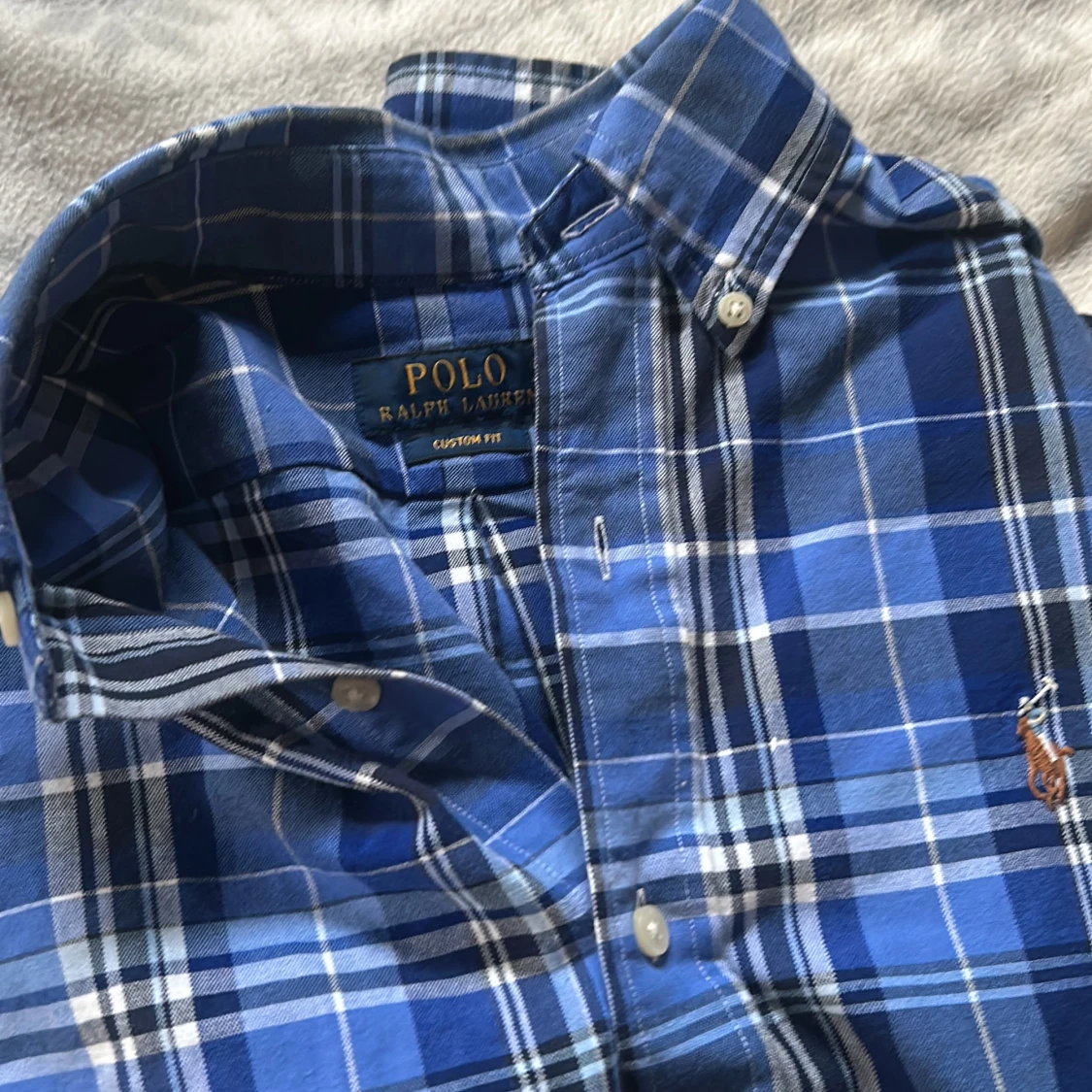 Blå rutig skjorta från Ralph Lauren - 1