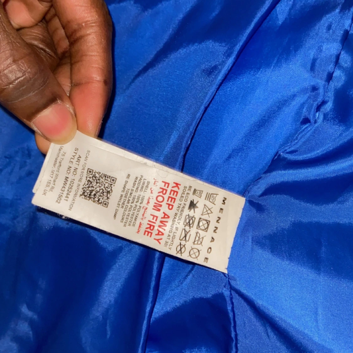 Blå pufferjacka från Mennace - 2