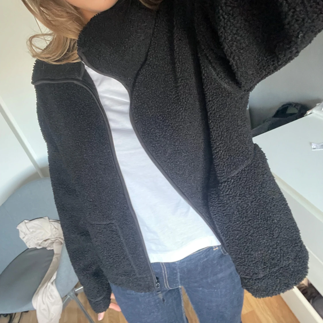 Svart teddyjacka - 1