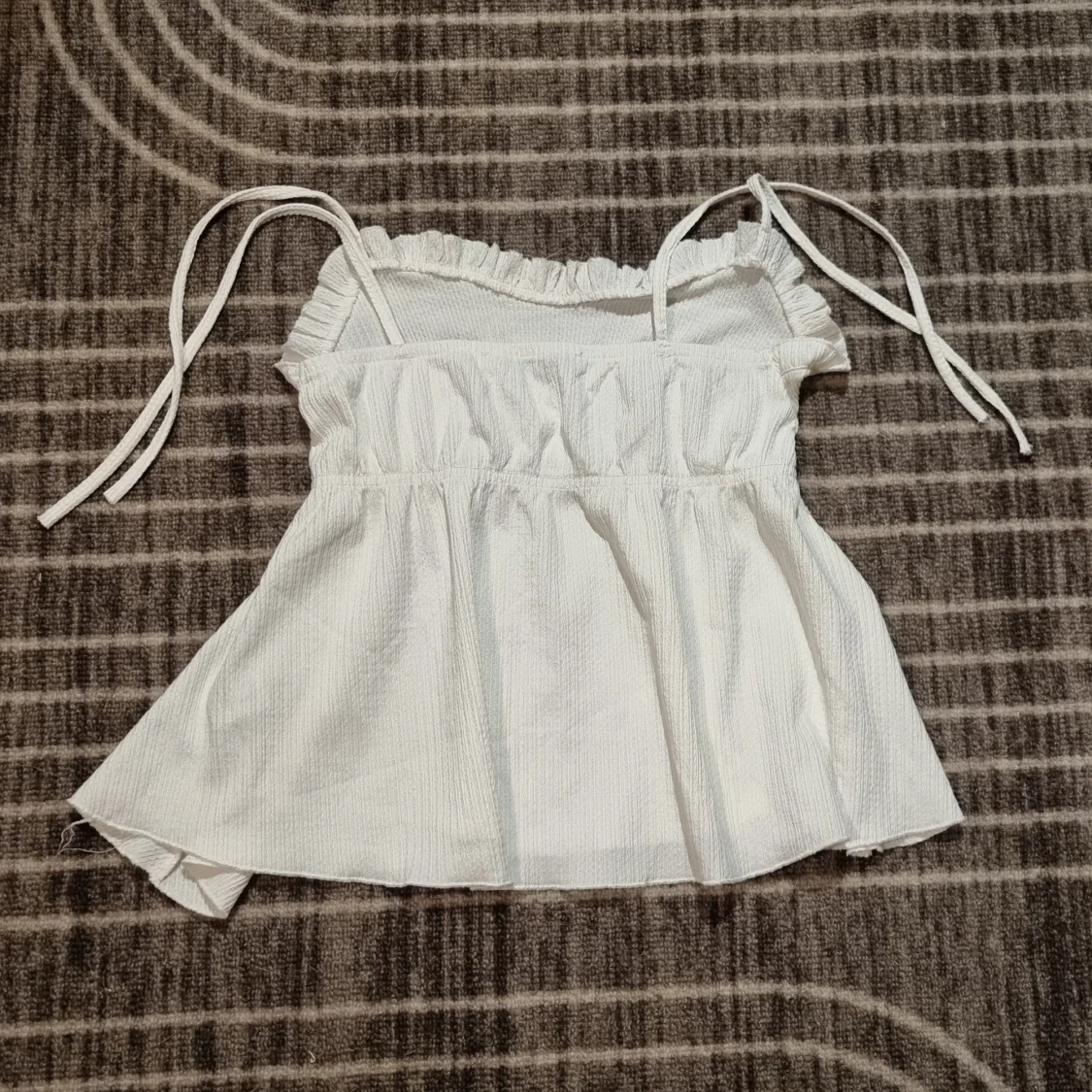 Vit babydoll topp - 1