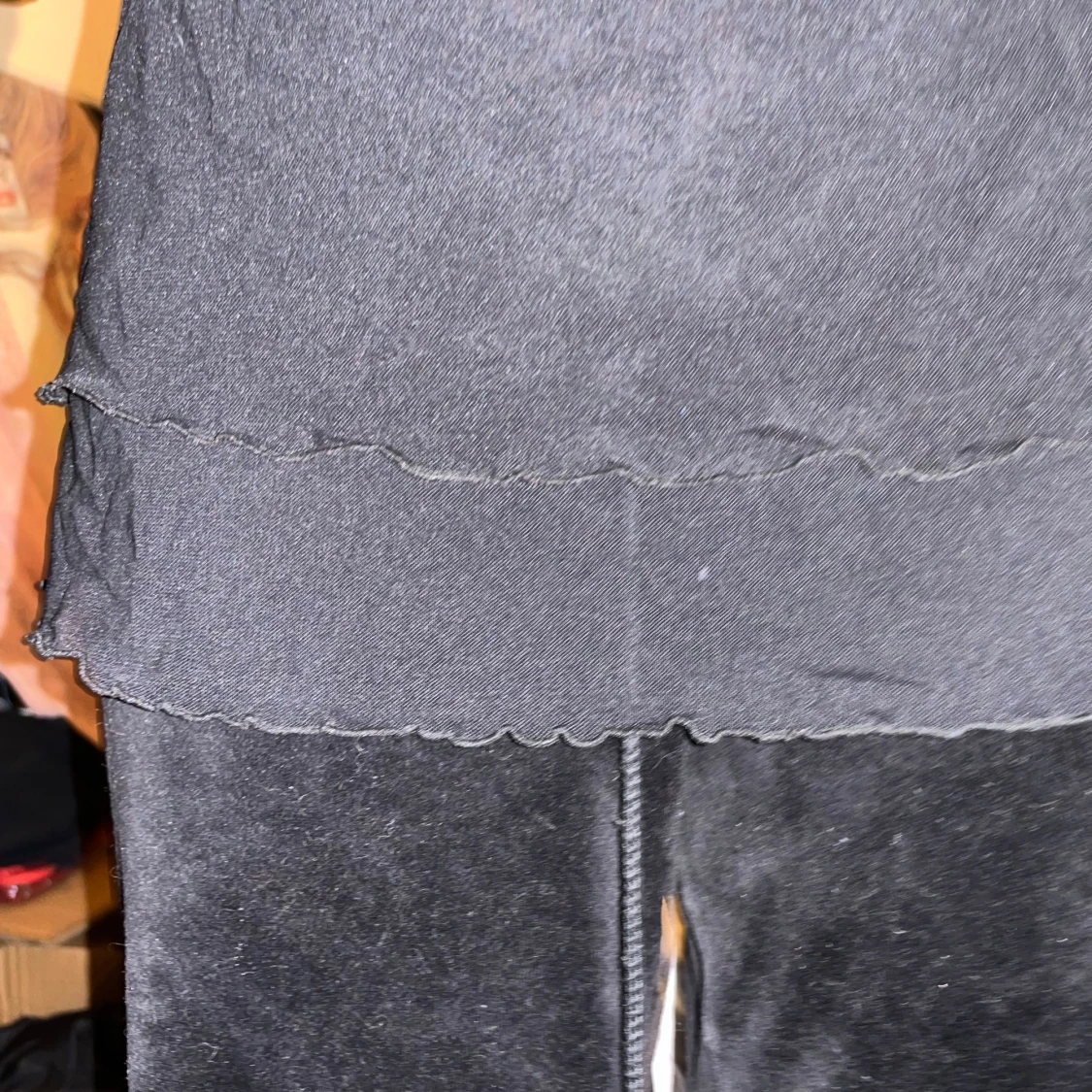  mech linne med vita spetsdetaljer - 1