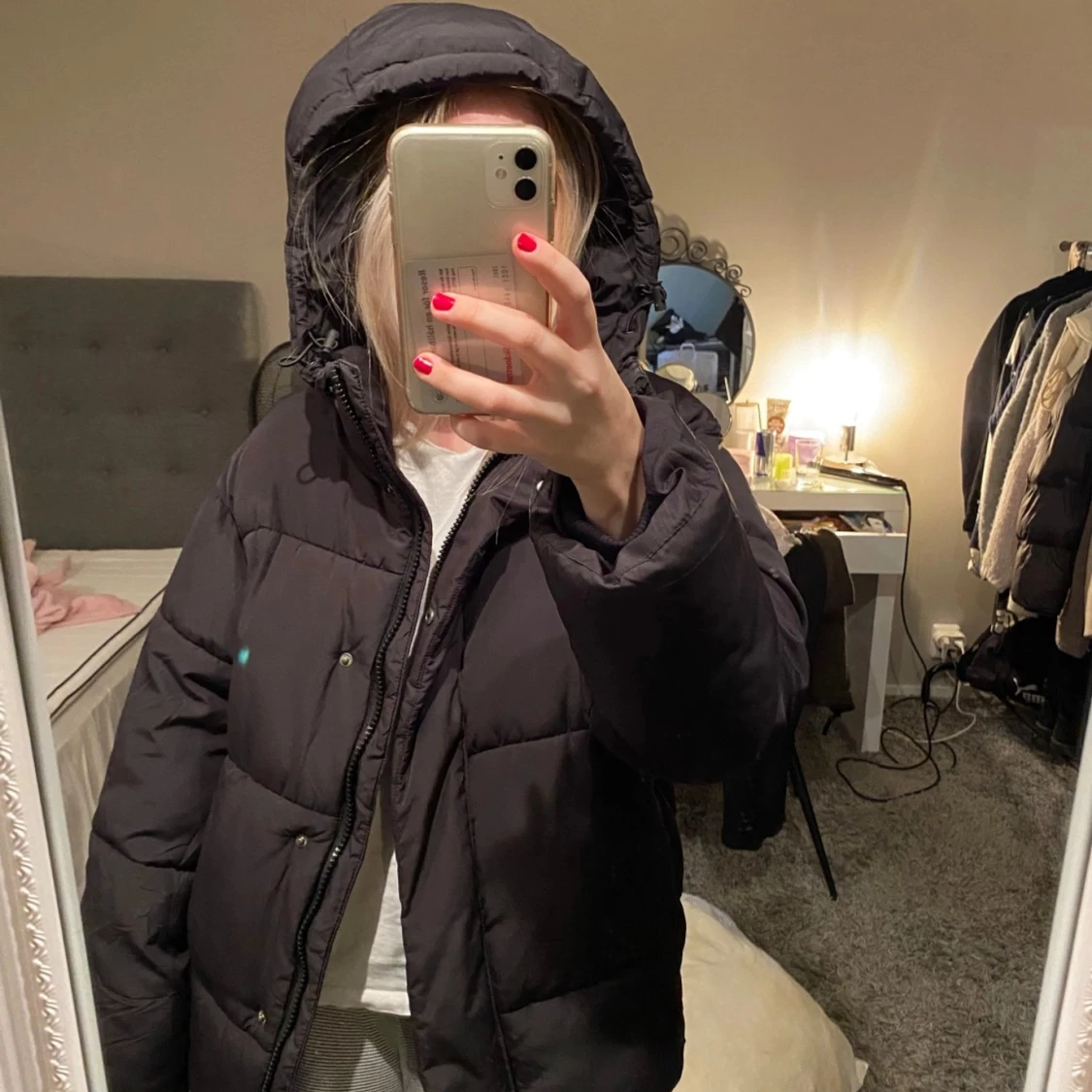 Svart vinterjacka  - 91